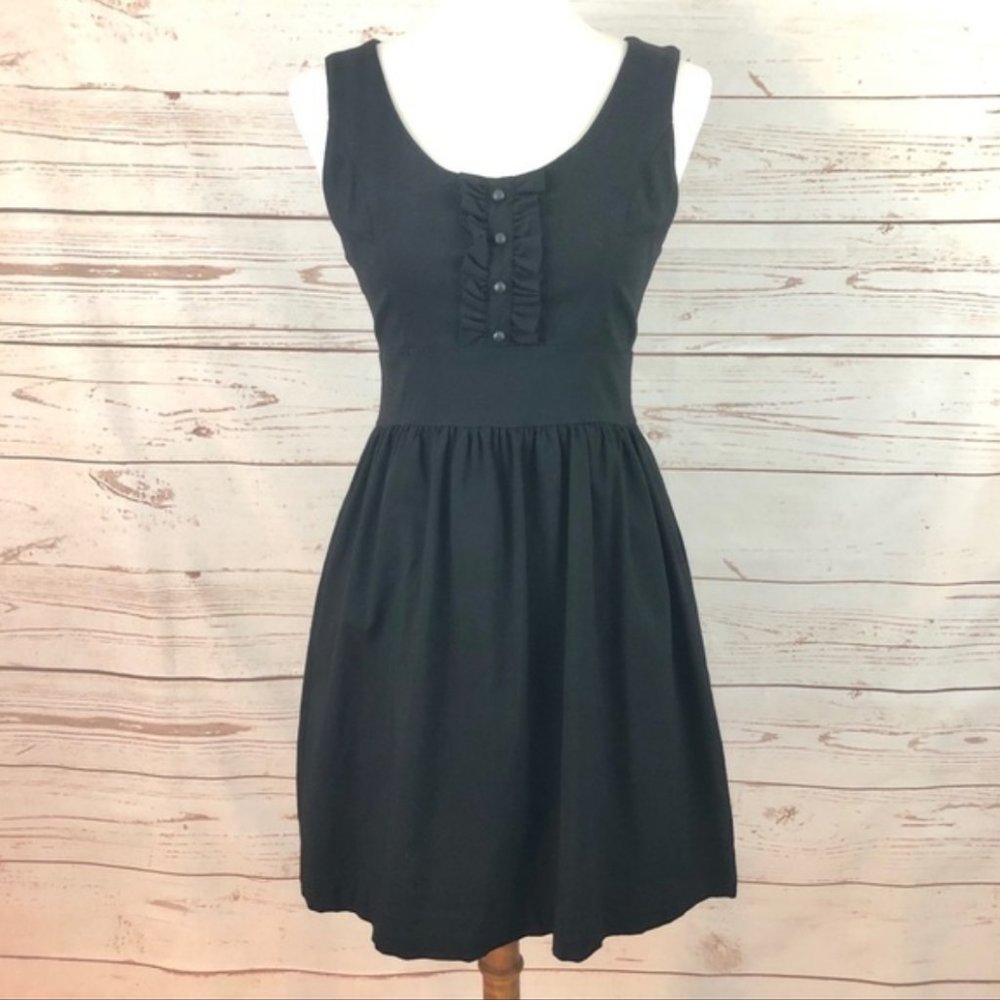 🔥Kensie🔥 Black Ruffle Tuxedo Dress Summer Chic!